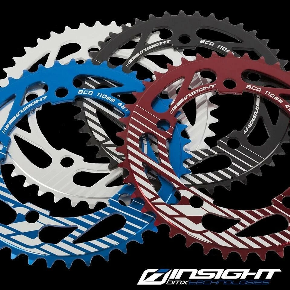 INSIGHT BMX 110 5 BOLT 3/32 链条 42T 黑色 — 第 1/1 张图片