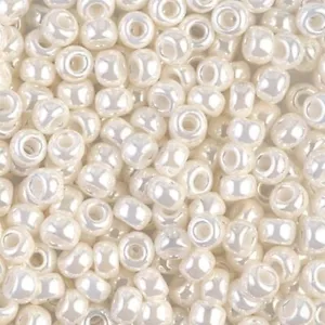Miyuki Round Seed Beads Rocaille Size 6/0 Antique Ivory Pearl Ceylon 20GM 6-592 - Picture 1 of 2