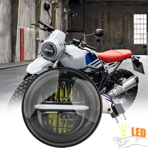 Motorcycle LED Headlight For BMW R1150 R1200 R Nine T 7" Hi-Low Beam Lamp DRL - Picture 1 of 8