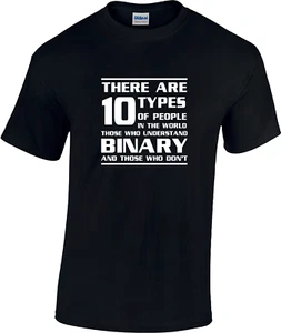 T-Shirt Those Who Understand Binary - Lustig Nerd Geek Neuheit Computer Geschenk Top - Bild 1 von 5