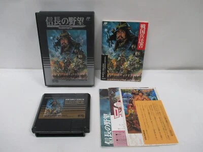 NES - Nobunaga no Yabou : Sengoku Gunyuu - Can save! Box. Famicom. Japan. 10262 - Image 1 of 4