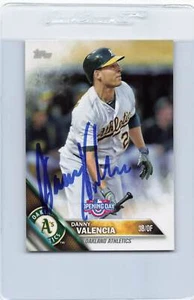 2016 Topps Opening Day #OD-153 Danny Valencia Athletics Signed Auto *J4628 - Picture 1 of 2