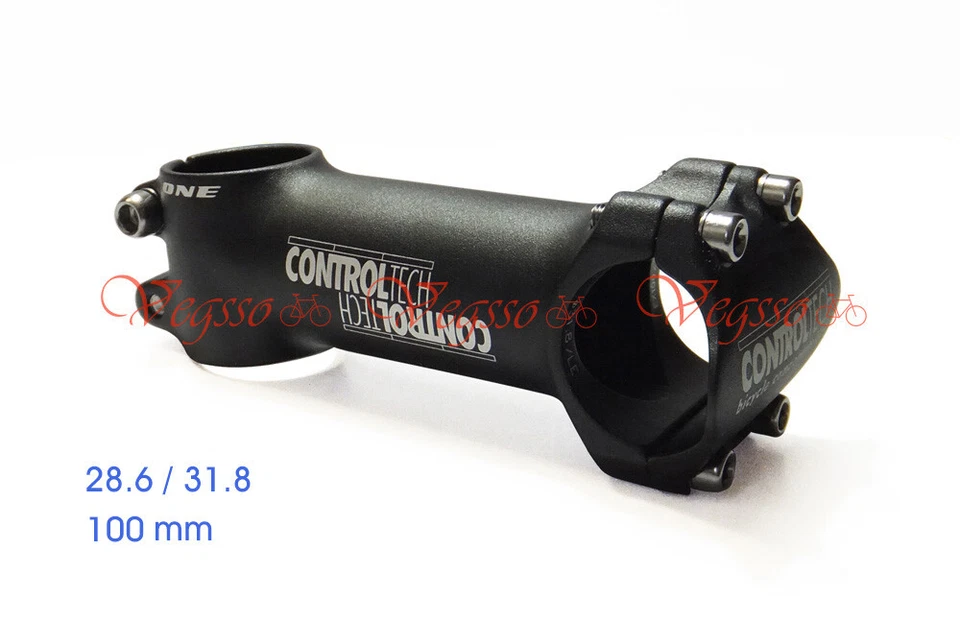 NEW CONTROLTECH "ONE" ROAD MTB BIKE STEM AL6061, 31.8 x 100mm, BLACK - Image 1 of 4