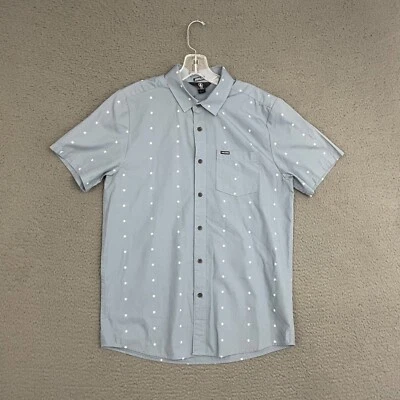Volcom Shirt Mens Medium Modern Fit Blue Geometric Button Up Skater Casual Dad - Image 1 of 4