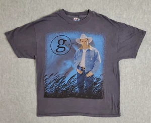 Garth Brooks Shirt Fresh Horses World Tour 1996 XL Gray Hanes Beefy-T - Picture 1 of 6