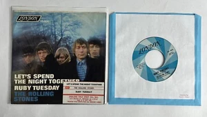 The Rolling Stones,London 904,"Ruby Tuesday",US,7"45 w P/S,swirl labels EX - Picture 1 of 6