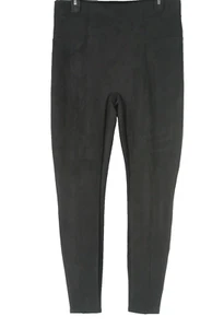 NEW Spanx Faux Suede Leggings Chocolate Brown Size XL #1756 - Picture 1 of 7