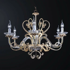 Swarovsky Design 6 Light Classic Crystal Chandelier BGA 3084-6 - Picture 1 of 2