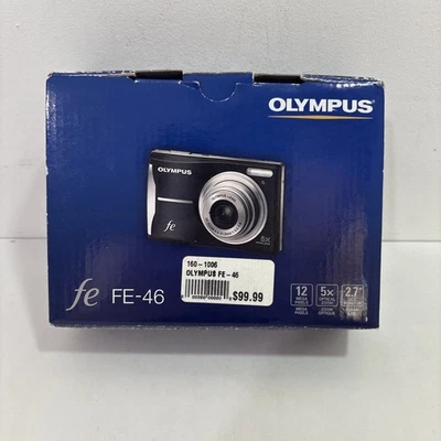 Olympus FE-46 12.0MP Digital Camera - Black (Open Box, Untested) - Image 1 of 4