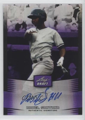 2012 Leaf Metal Draft Purple /25 Ravel Santana #BA-RS2 Auto - Image 1 of 2