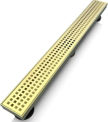 36 Inch Linear Shower Drain Rectangular Floor Drain with Accessories Square Hole - Image 1 of 4