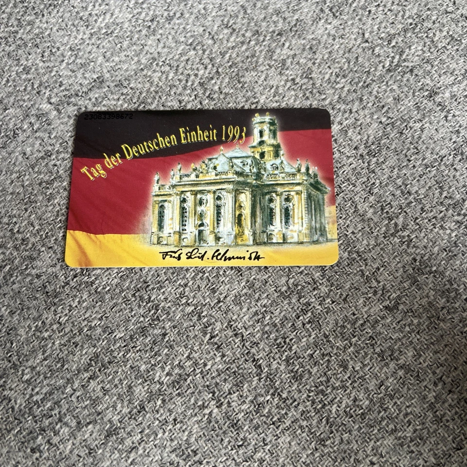 Telefonkarte O961 08.93 Tag Der Deutschen Einheit Voll Auflage 10000 Stück - Bild 1 von 2