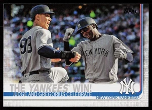 2019 Topps The Yankees Win! #14 BASEBALL NY Yankees JUDGE - Picture 1 of 2