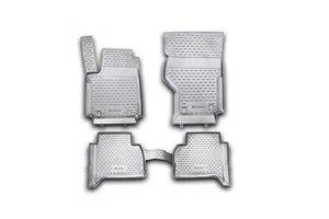Tappetini in gomma per VOLKSWAGEN Amarok, 2010->, Pick-up doppia cabina, 4 pez. - Picture 1 of 9