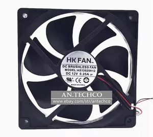 1PC HK FAN 12025 AS12025H12 DC12V 0.25A Chassis power supply silent fan - Afbeelding 1 van 2