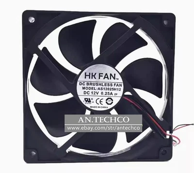 1PC HK FAN 12025 AS12025H12 DC12V 0.25A Chassis power supply silent fan - Image 1 of 2