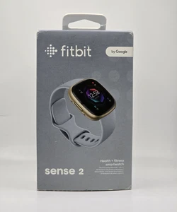 Rastreador de actividad física Fitbit Sense 2 - Banda de niebla azul/aluminio dorado suave - Imagen 1 de 3