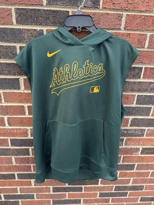 Sudadera con Capucha Oakland A’s Nike Sin Mangas Equipo Emitida Verde XL MLB Foto 1 de 3