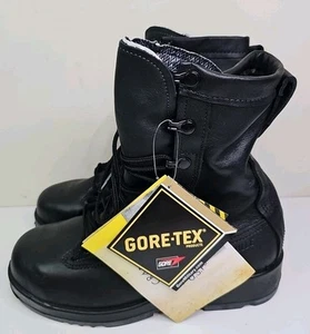 Belleville 800 ST Mens Size 6.0R Black Waterproof Steel Toe Flight Deck Boots - Picture 1 of 8
