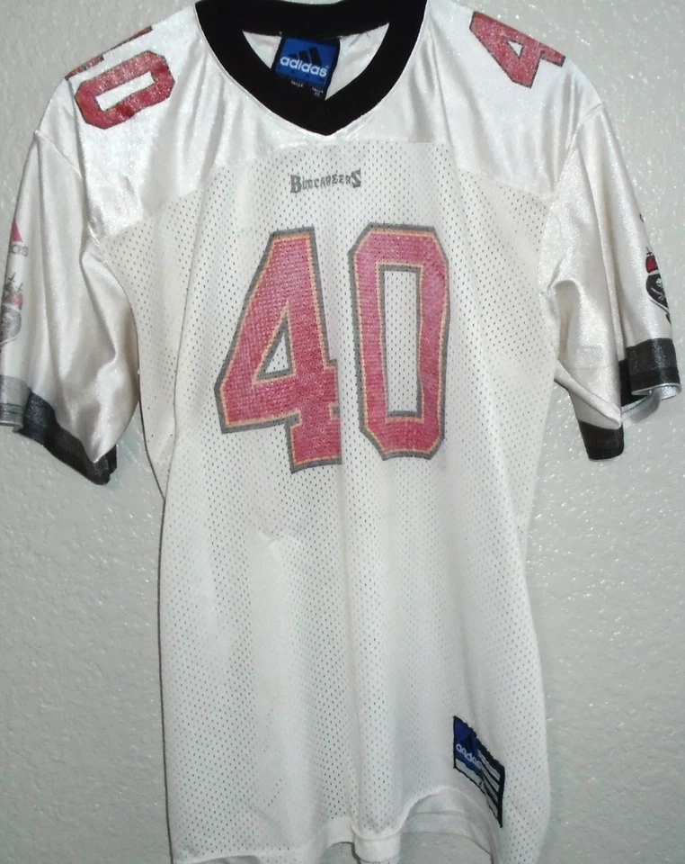 Camiseta De Colección Tampa Bay Buccaneers #40 Mike Alstott Juvenil XL Adidas Foto 1 de 4