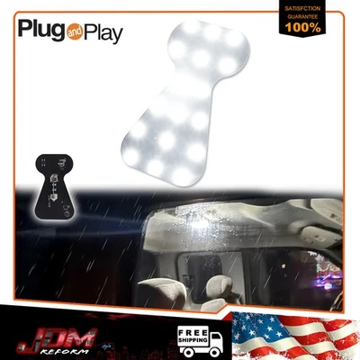 Panel LED de luz de mapa de cúpula interior superior para 94-04 Ford Mustang F-150 F-250 K Foto 1 de 4