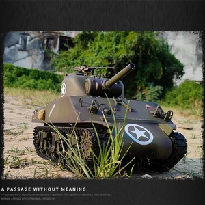 HengLong M4A3 Sherman 1:16 Rc Tank "THE FURY" Smoke Sound BB Gun Infrared 2.4G - Picture 1 of 16