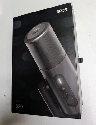 EPOS B20 Streaming Microphone EPWD2 Black Sennheiser Podcast Cardioid Mic USB-C - Image 1 of 4