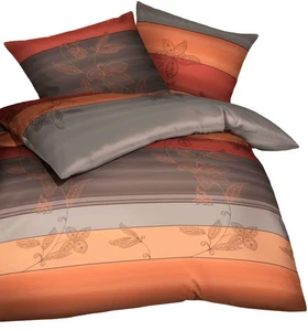Kaeppel Biber Bettwäsche 135x200cm Delicate Kupfer Braun  Baumwolle B-Ware - Bild 1 von 7