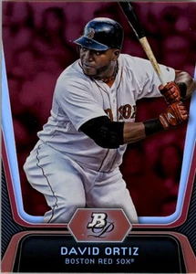 2012 Bowman Platinum Ruby #64 David Ortiz - NM-MT - Picture 1 of 2