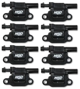 MSD 826683 Ignition Coil Blaster Series, Square, Black, 8-pack 14+ GM GEN V LT - Picture 1 of 2