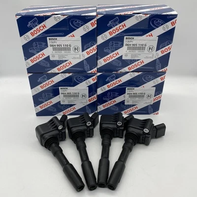 4PC Ignition Coil For VW Audi A4 Q3 Porsche Skoda 1.8 2.0 06K905110K 06H905110G - Image 1 of 4