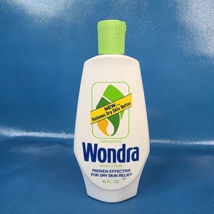Loción de piel Wondra vintage de los años 80 10 fl oz botella completa sin perfume nueva - Imagen 1 de 4