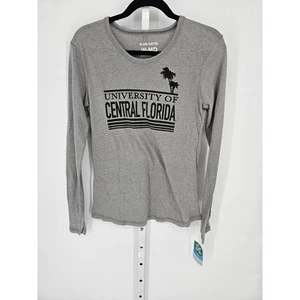 ALMA MATER Women's University of Central FL Long Sleeve Gray T-shirt Top Size M - Picture 1 of 5