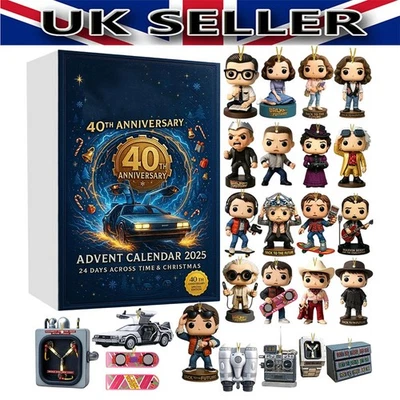 2025 Back to The Future  24 Days Countdown Advent Calendar 2D Acrylic Ornament - Image 1 of 4