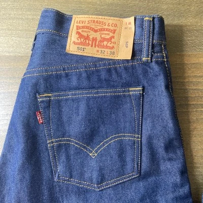 New Levis 501 Original Fit Selvedge Jeans Button Fly 32 38 Red Tab Excellent! - Image 1 of 4