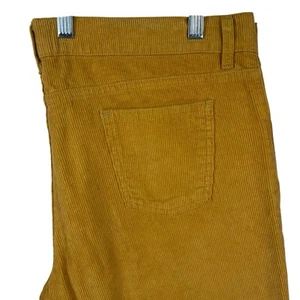 Pantalones Pantalón Madcap England Hombre 36R Amarillo Pana Algodón Acampanado Campana Parte Inferior - Imagen 1 de 5