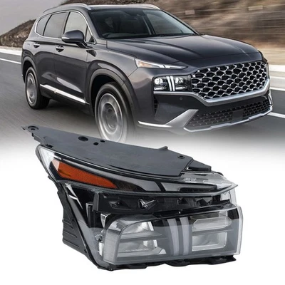 Conjunto de lámpara de faro proyector LED derecho para Hyundai Santa Fe 2021 2022 2023 Foto 1 de 4