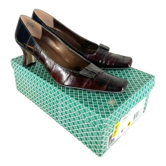 Zapatos de salón para mujer J Renee 8,5 Panache marrón piel de anguila Y2K con clase madura oficina carrera Foto 1 de 4