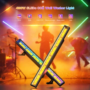 80W 6 Led Strip Retro Lights 480W LED Par Lights Fill Light Stage Light DJ Party - Picture 1 of 10