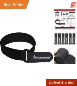 Cinch Straps Nylon 2" x 20" 6 Pack Strong Gripping Hook Loop Secure Bundles - Picture 1 of 11