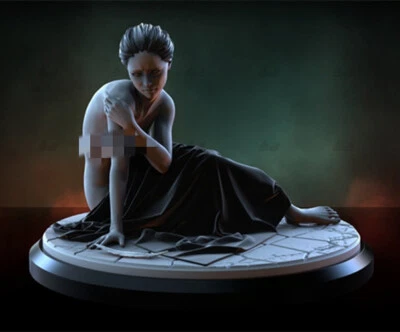 Anime Angel Nun Mary Unpainted GK Model 3D Printed Figure Unassembled Resin Kits - Image 1 of 4