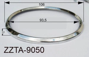 Anello cromato, 106 mm, per MotoMeter BMW/5, tra gli altri + guarnizione - Foto 1 di 2