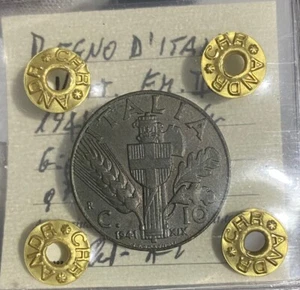 Hn Royaume D'Italie Vittorio Emanuele III 1941 Cent. 10 Cu Qfdc Gig #253 q805 - Picture 1 of 2