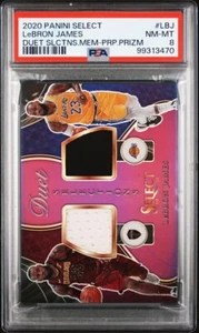 2020-21 Panini Select Duet Selections Lebron James #DS-LBJ /99 PSA 8 (POP 5) - Bild 1 von 3