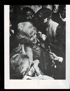 8X10-B&W-BOOK/MAG/PAPER PHOTO OF-MARILYN MONROE IN CROWD - Picture 1 of 1