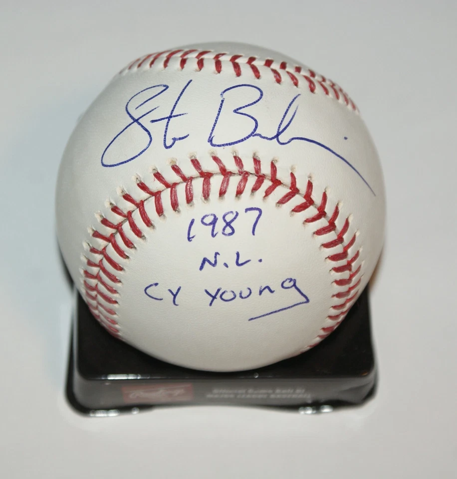 БЕЙСБОЛЬНЫЙ МЯЧ СО СТИВОМ БЕДРОЗИАНОМ 1987 NL CY YOUNG ФИЛАДЕЛЬФИЯ ФИЛЛИС СЕРТИФИКАТ ПОДЛИННОСТИ OMLB - Изображение 1 из 1