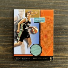 2002 Fleer Authentix WNBA Becky Hammon Game Worn Jersey Relic