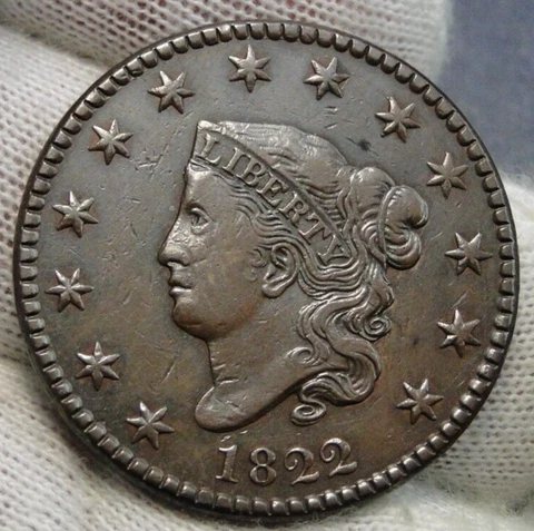 1822 Penny Coronet Large Cent Cover