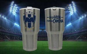 30oz Stainless Steel Tumbler Rayados Monterrey Termo Cup Message me to add name 