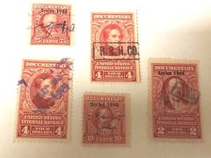 Documento de ingresos por franqueo de estampillas de EE. UU. SERIE. 1945 - Imagen 1 de 4